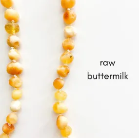 Raw Buttermilk Baltic Amber Teething Necklace