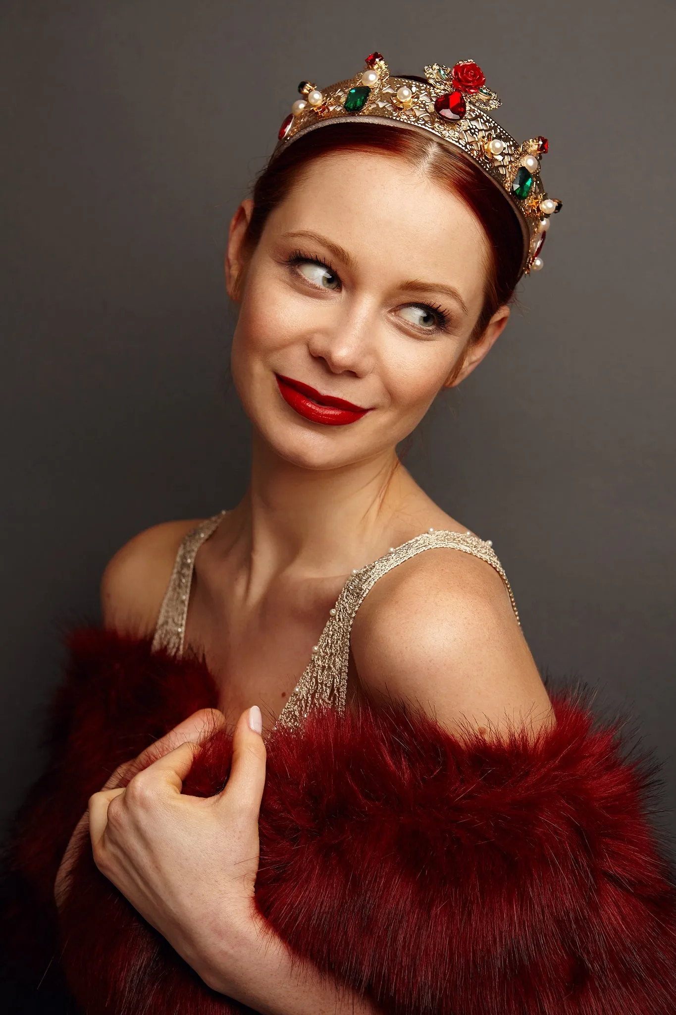Red and Gold Tiara