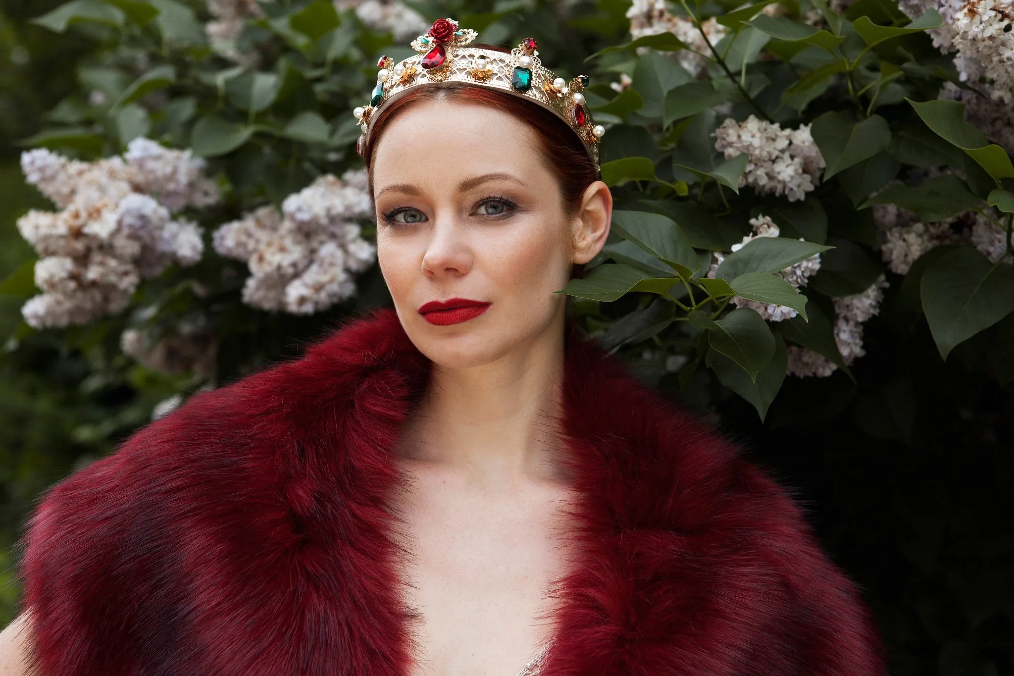 Red and Gold Tiara