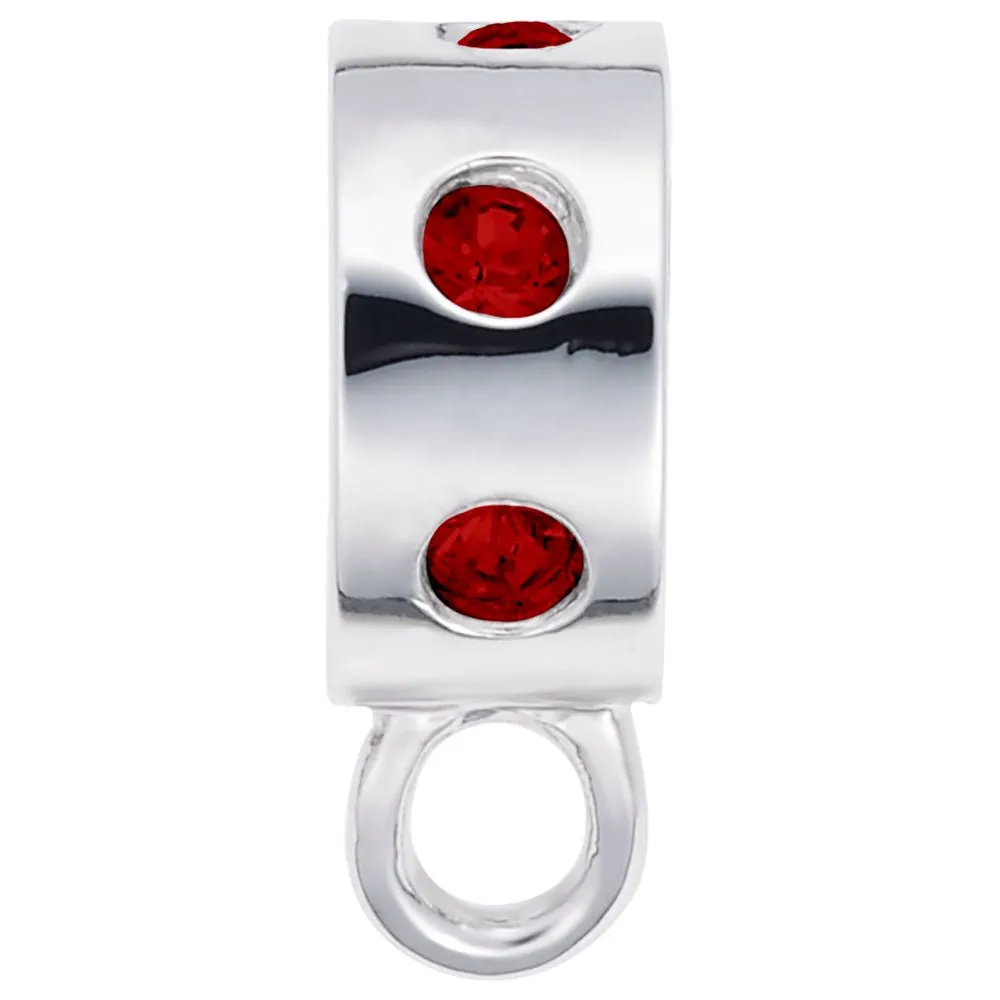 Rembrandt Charms - Charmdrop Red Stones - 9150-007
