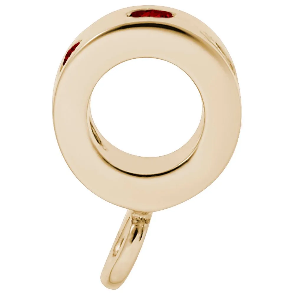 Rembrandt Charms - Charmdrop Red Stones - 9150-007