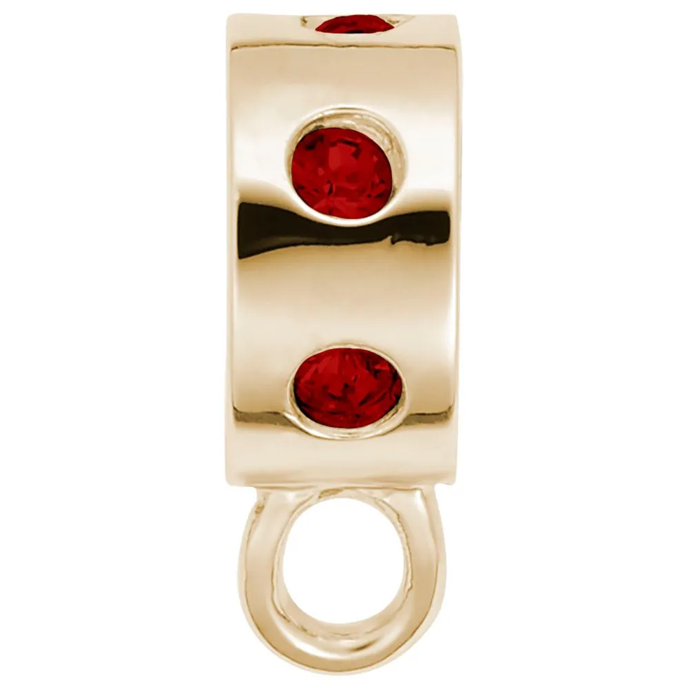 Rembrandt Charms - Charmdrop Red Stones - 9150-007