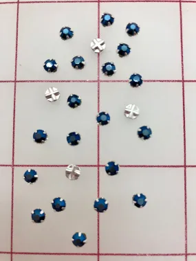 Rhinestones - 16SS Swarovski Rose Montees Metallic Blue