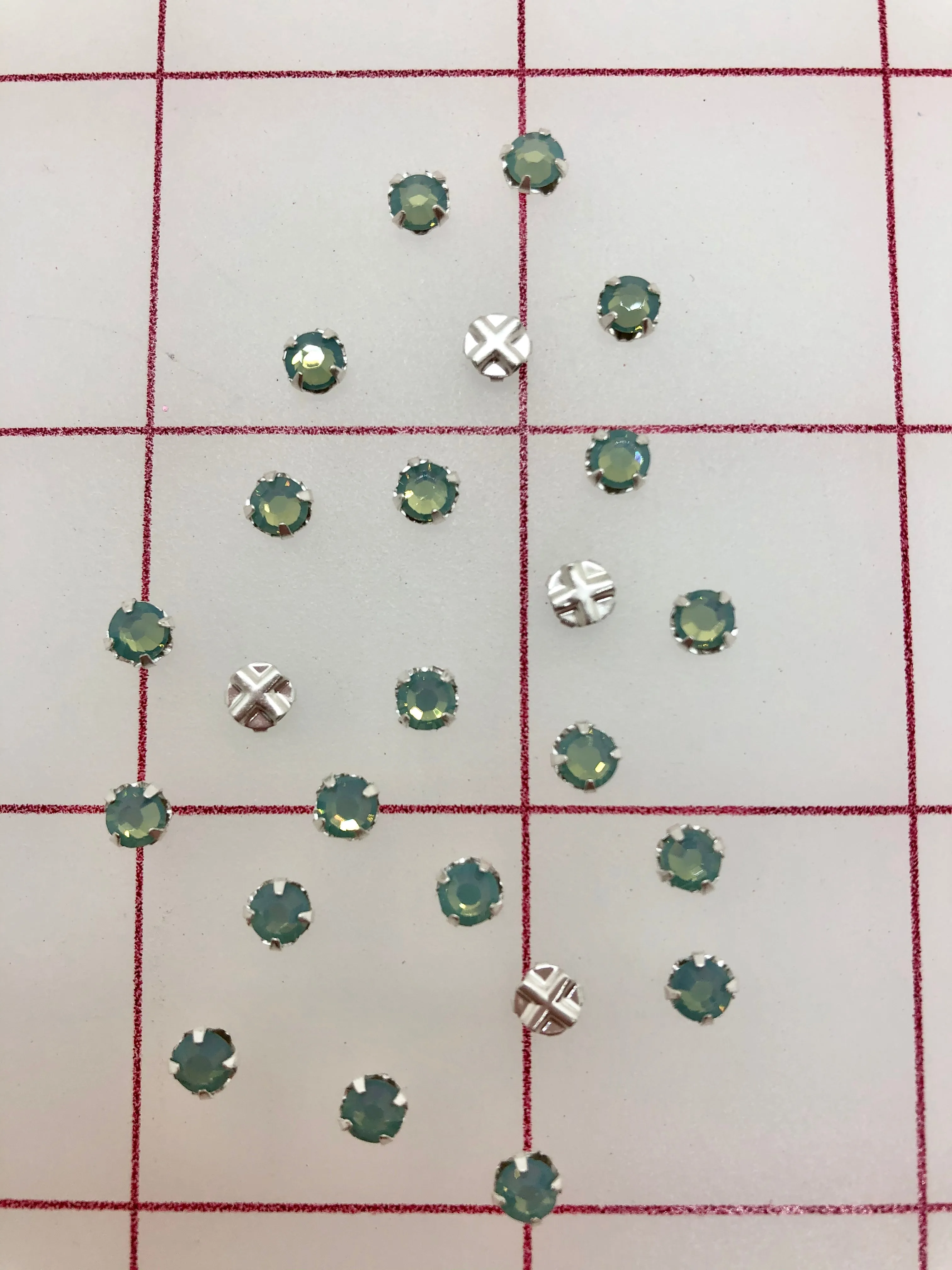 Rhinestones - 16SS Swarovski Rose Montees Pacific Opal