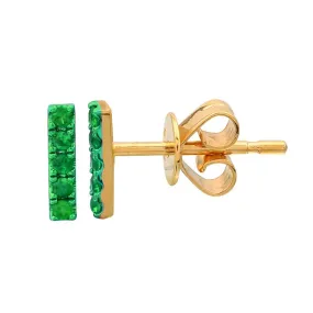 Rhodium Bar Earrings
