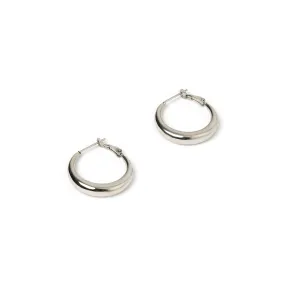 Riley Silver Hoop Earrings - Small