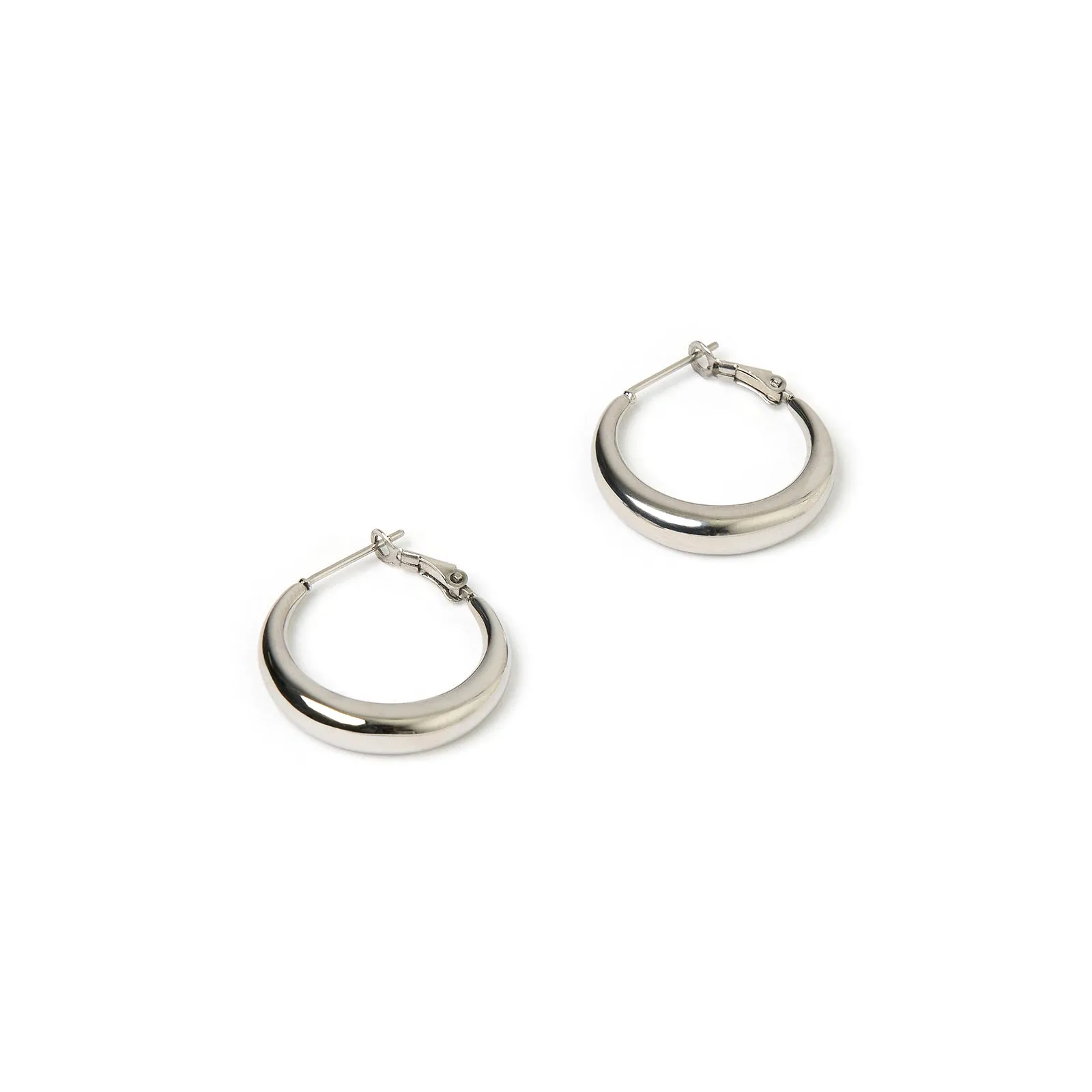 Riley Silver Hoop Earrings - Small
