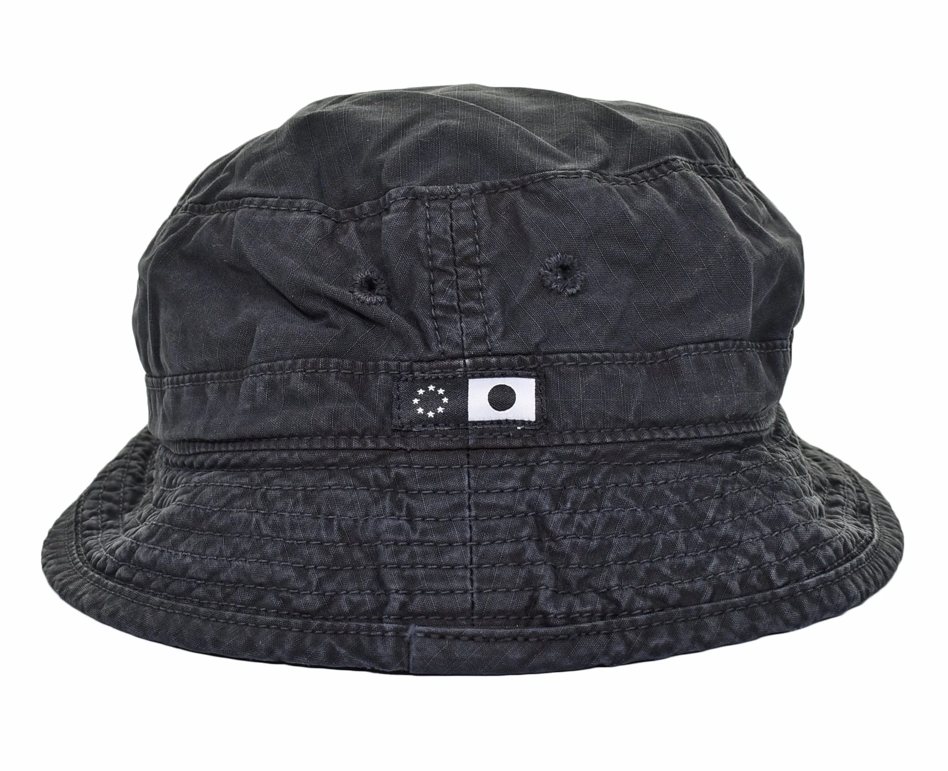 Rip Stop Bucket Hat Black