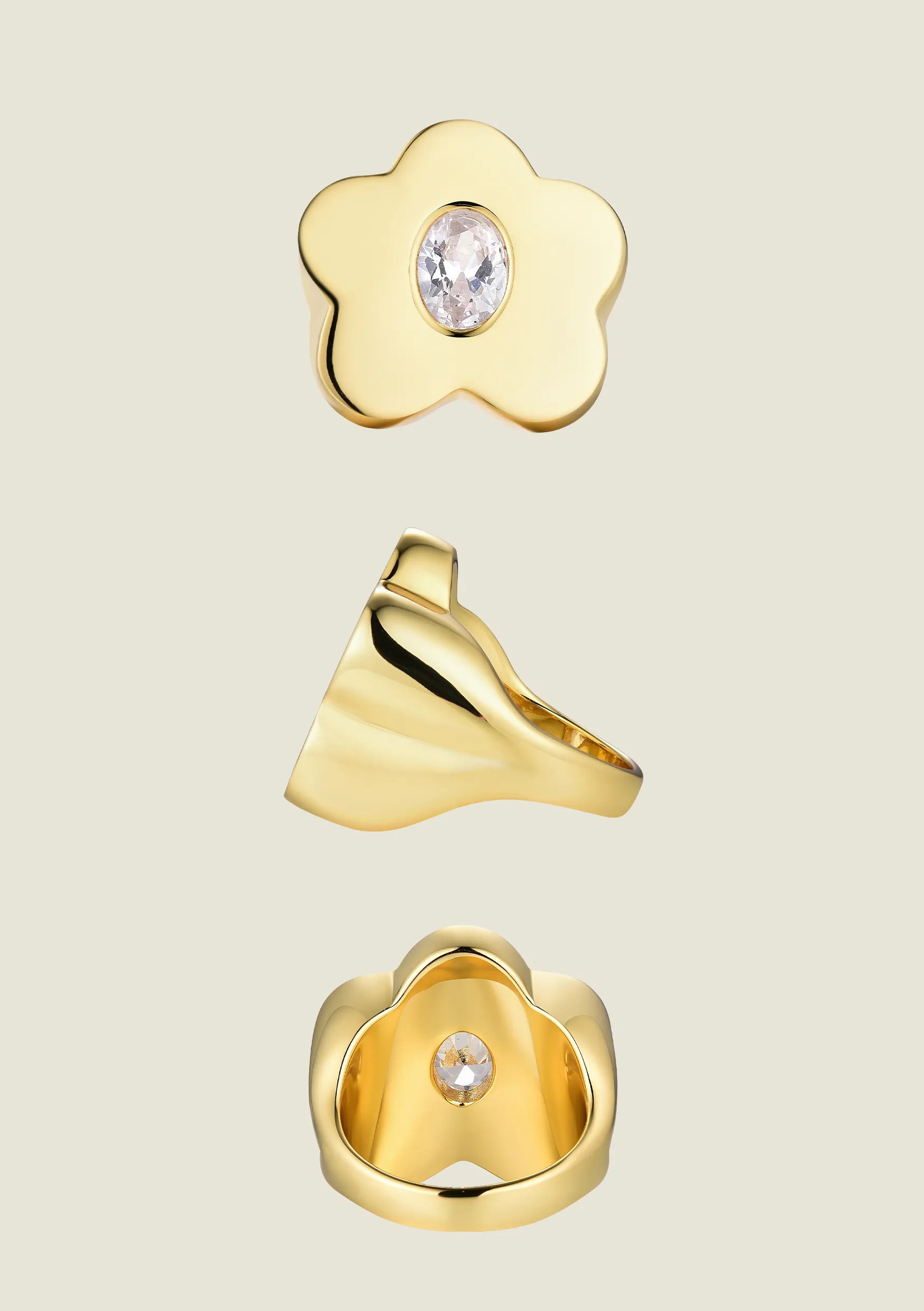 Rockafella Ring Gold