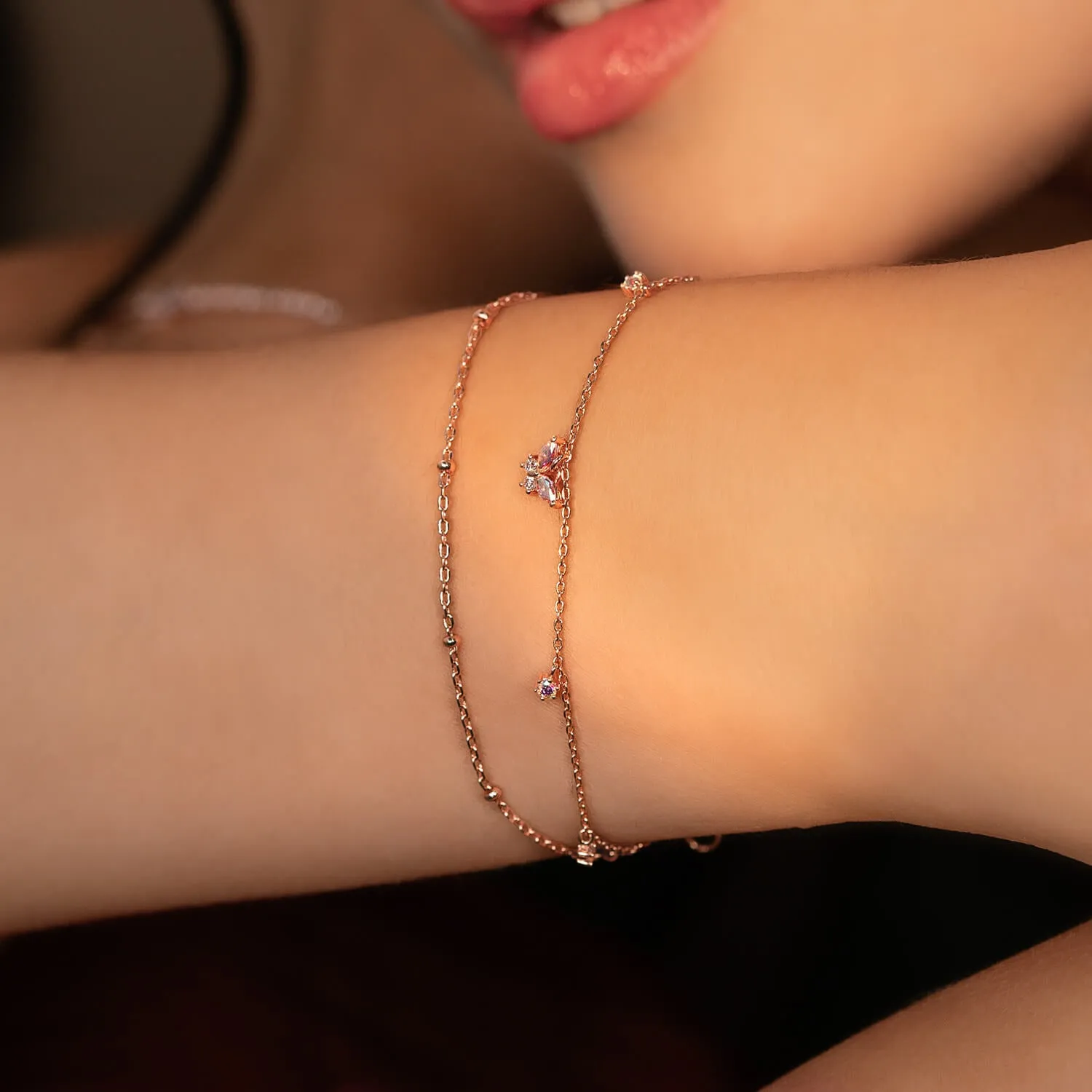 Rose Gold Meadow Bracelet