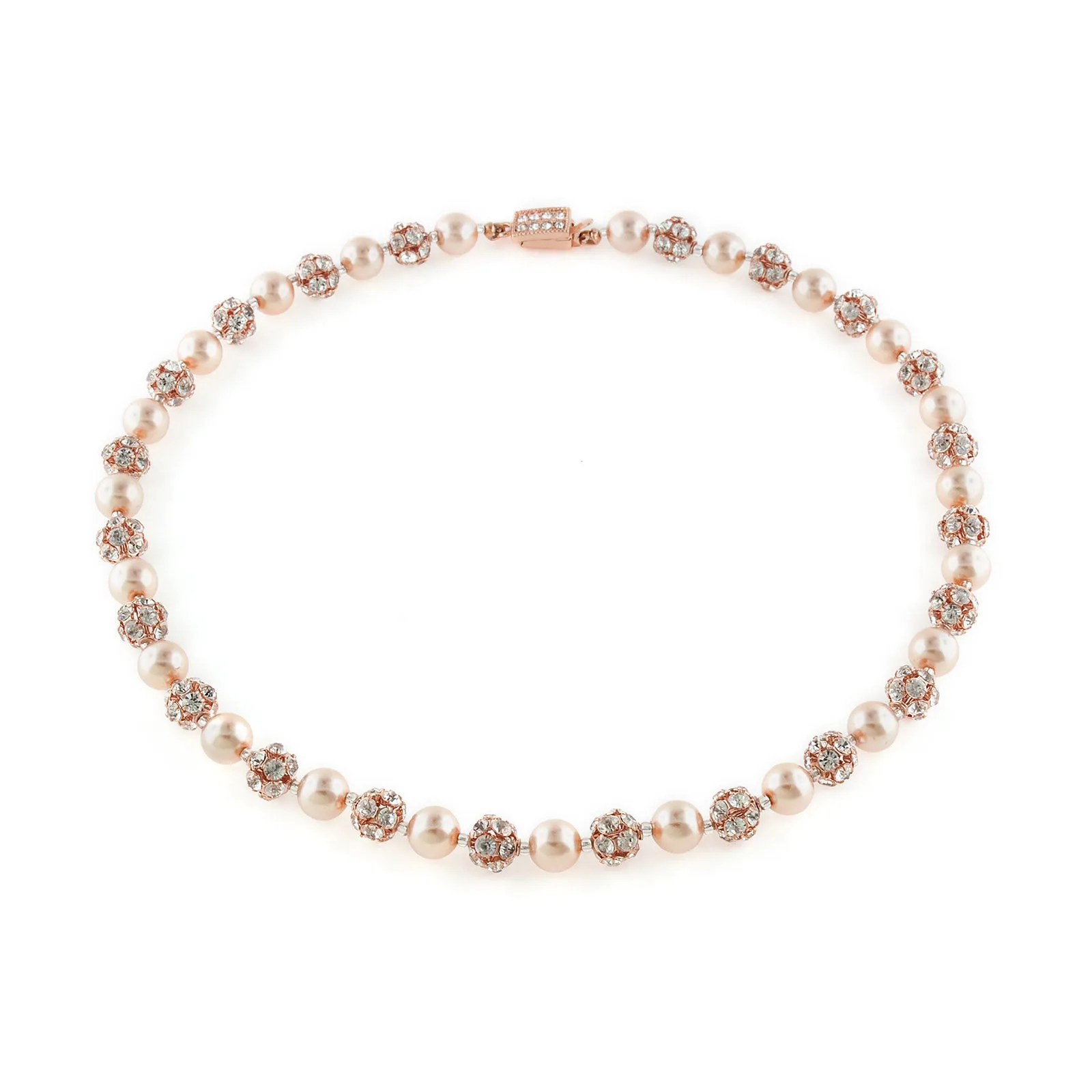 Rose Gold Pearl Necklace