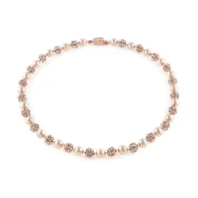Rose Gold Pearl Necklace