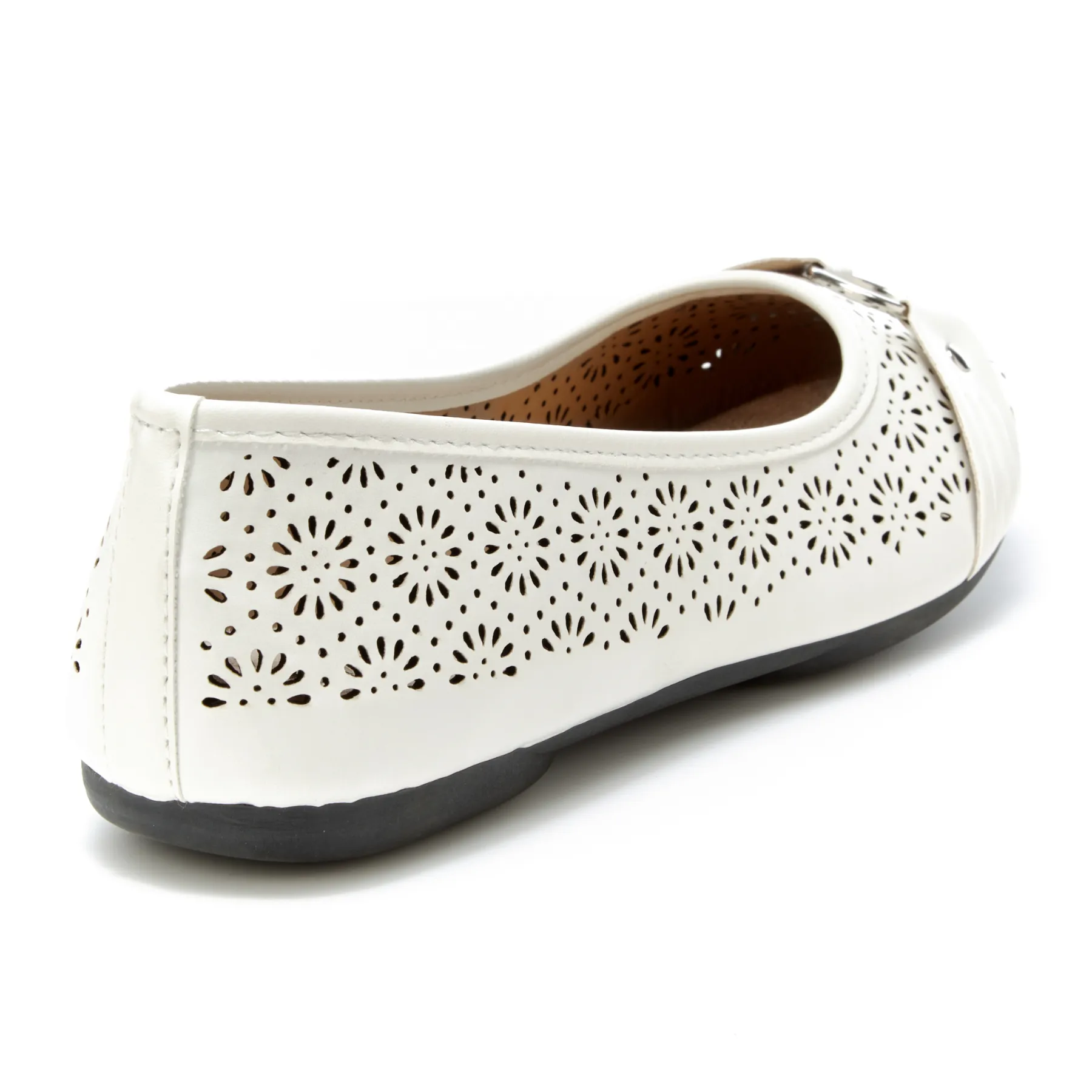 Round Toe Cut Out O-Ring Band Flats (Giovana)