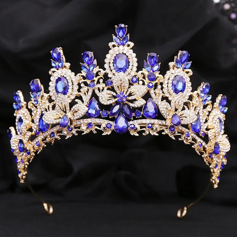 Royal Bridal Wedding Pageant Crown Princess Tiaras Hair Accessories