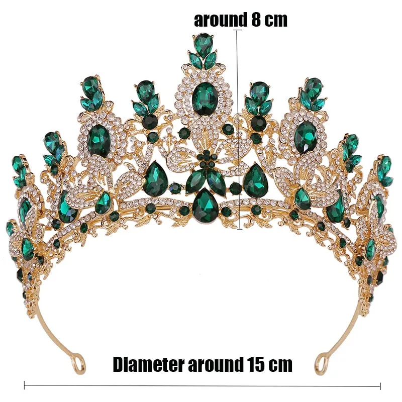 Royal Bridal Wedding Pageant Crown Princess Tiaras Hair Accessories
