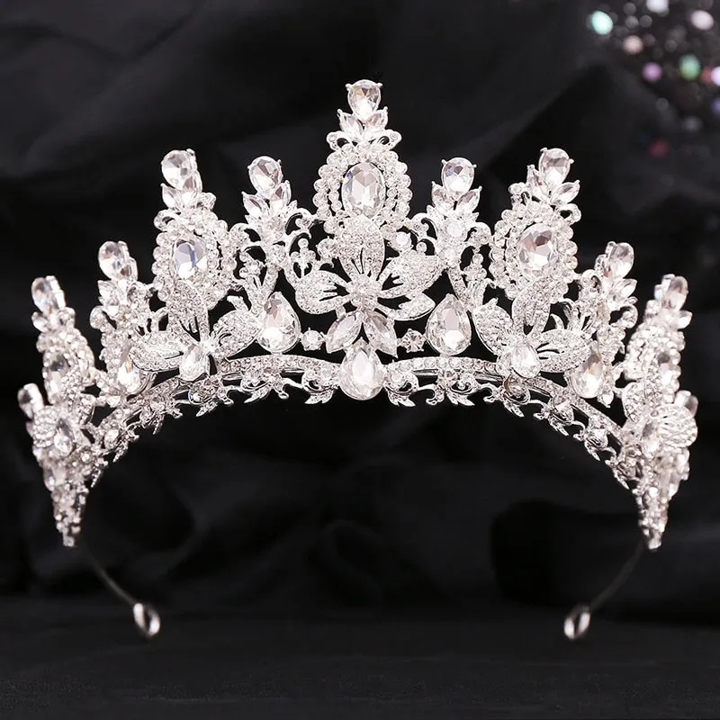 Royal Bridal Wedding Pageant Crown Princess Tiaras Hair Accessories