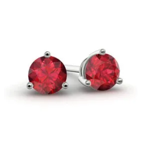 Ruby Stud Earrings