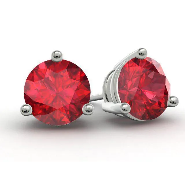 Ruby Stud Earrings