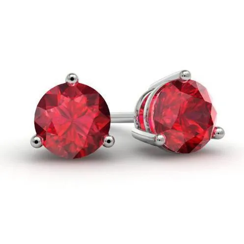 Ruby Stud Earrings
