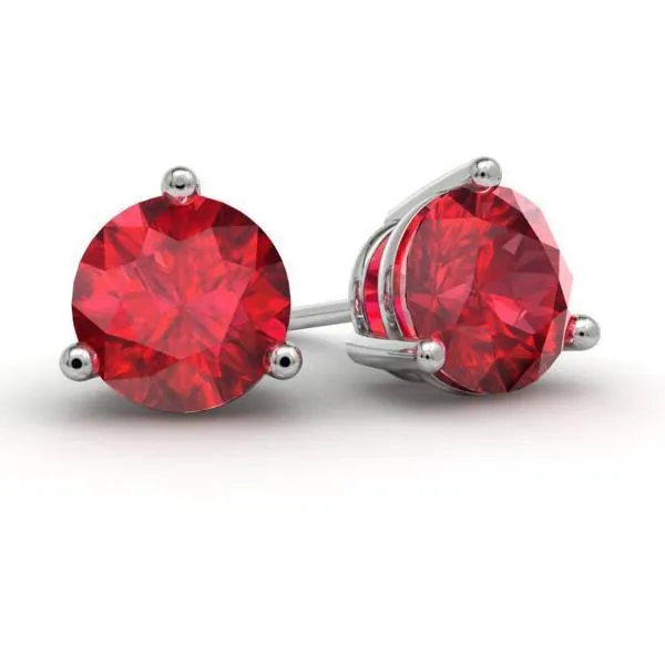 Ruby Stud Earrings