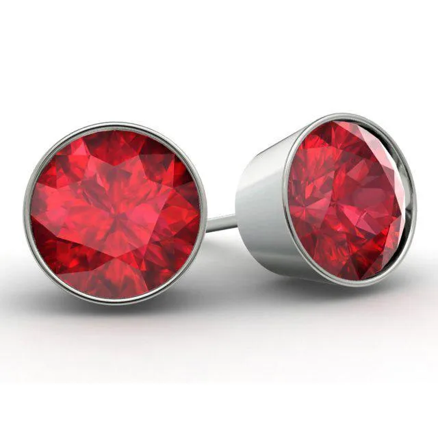 Ruby Stud Earrings