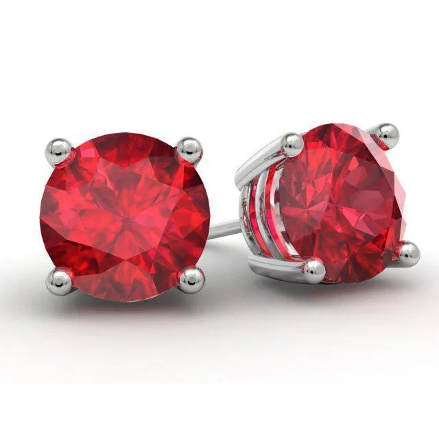 Ruby Stud Earrings