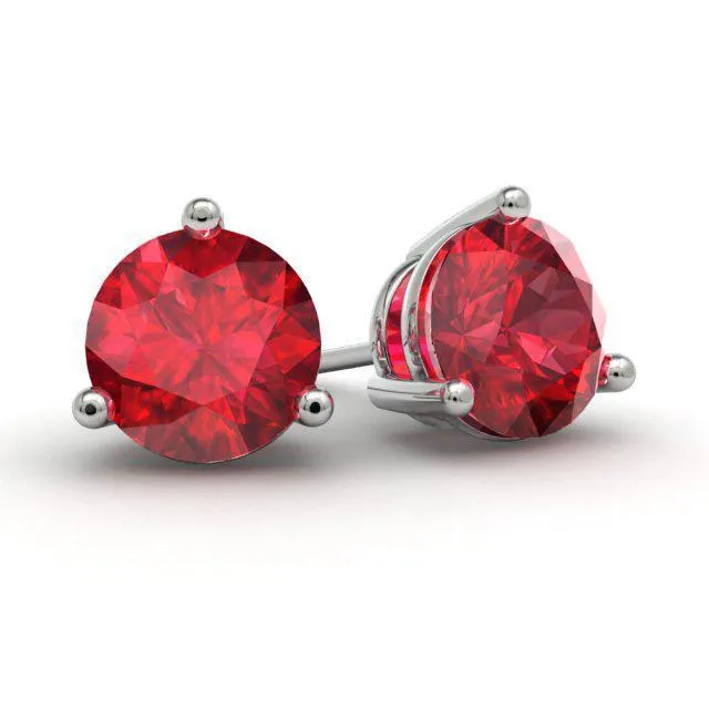 Ruby Stud Earrings