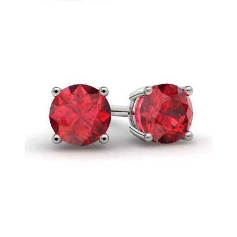 Ruby Stud Earrings