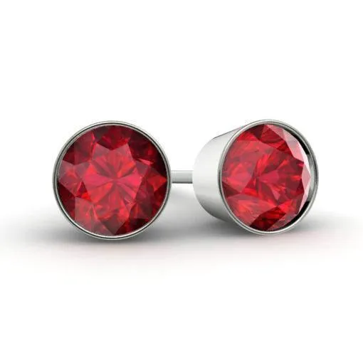 Ruby Stud Earrings