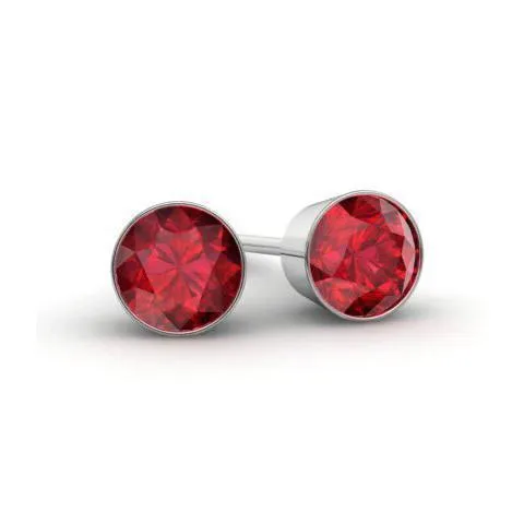Ruby Stud Earrings