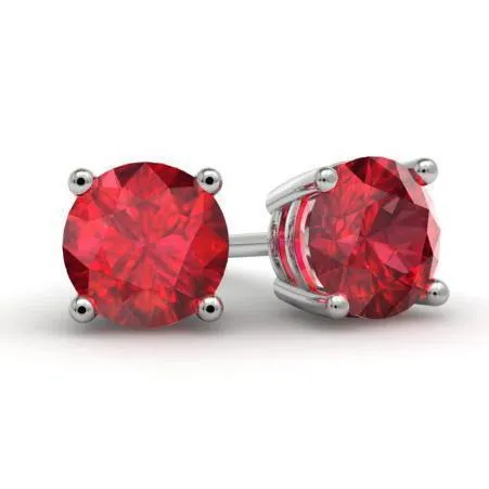 Ruby Stud Earrings