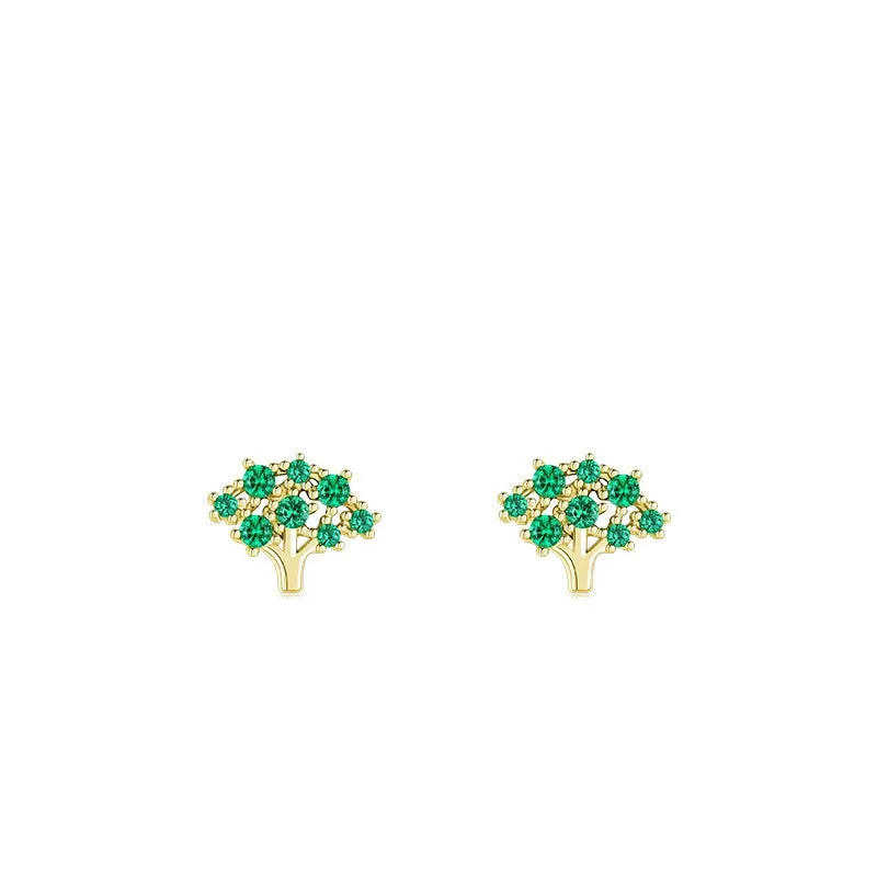 S925 Sterling Silver Japanese and Korean Countryside Vegetables Earrings