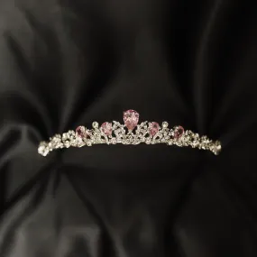 Sadie's Tiara in Pink & Silver