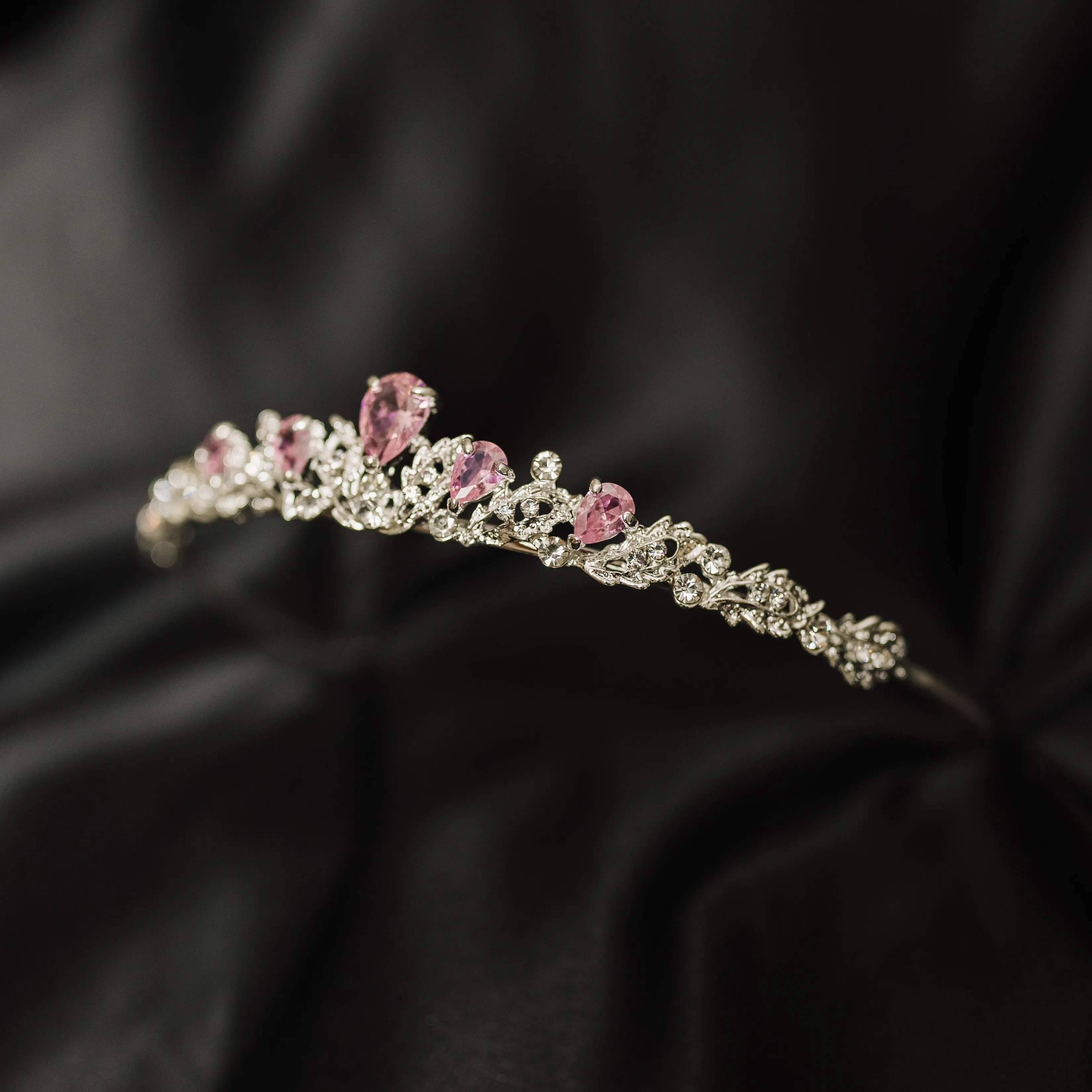 Sadie's Tiara in Pink & Silver