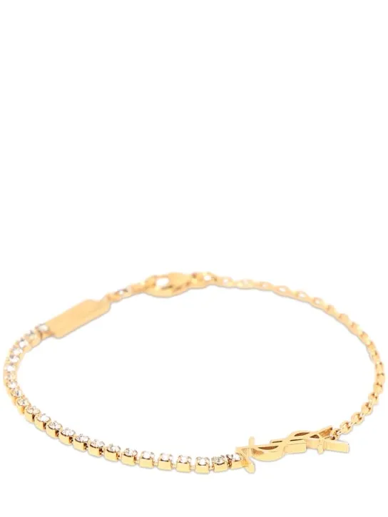 Saint Laurent   Brass chain bracelet 