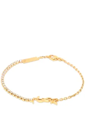 Saint Laurent   Brass chain bracelet 