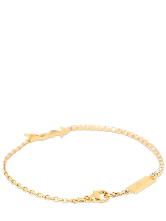 Saint Laurent   Brass chain bracelet 
