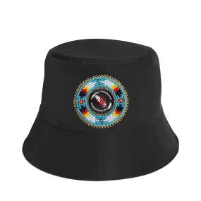SALE 50% OFF - Missing and Murdered Beaded Unisex Cotton Bucket Hat with Native American