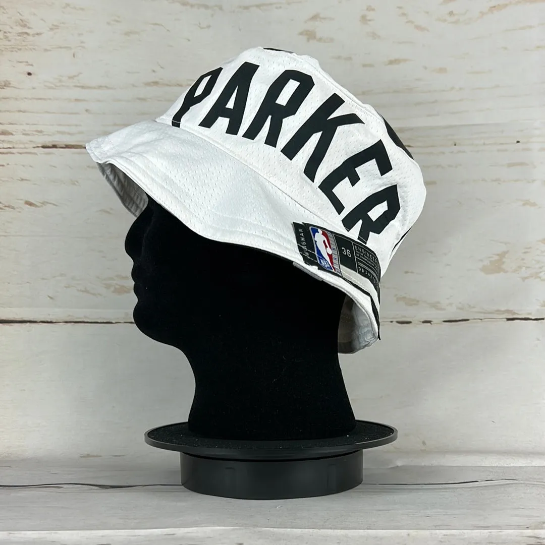 San Antonio Spurs Upcycled NBA Jersey Bucket Hat