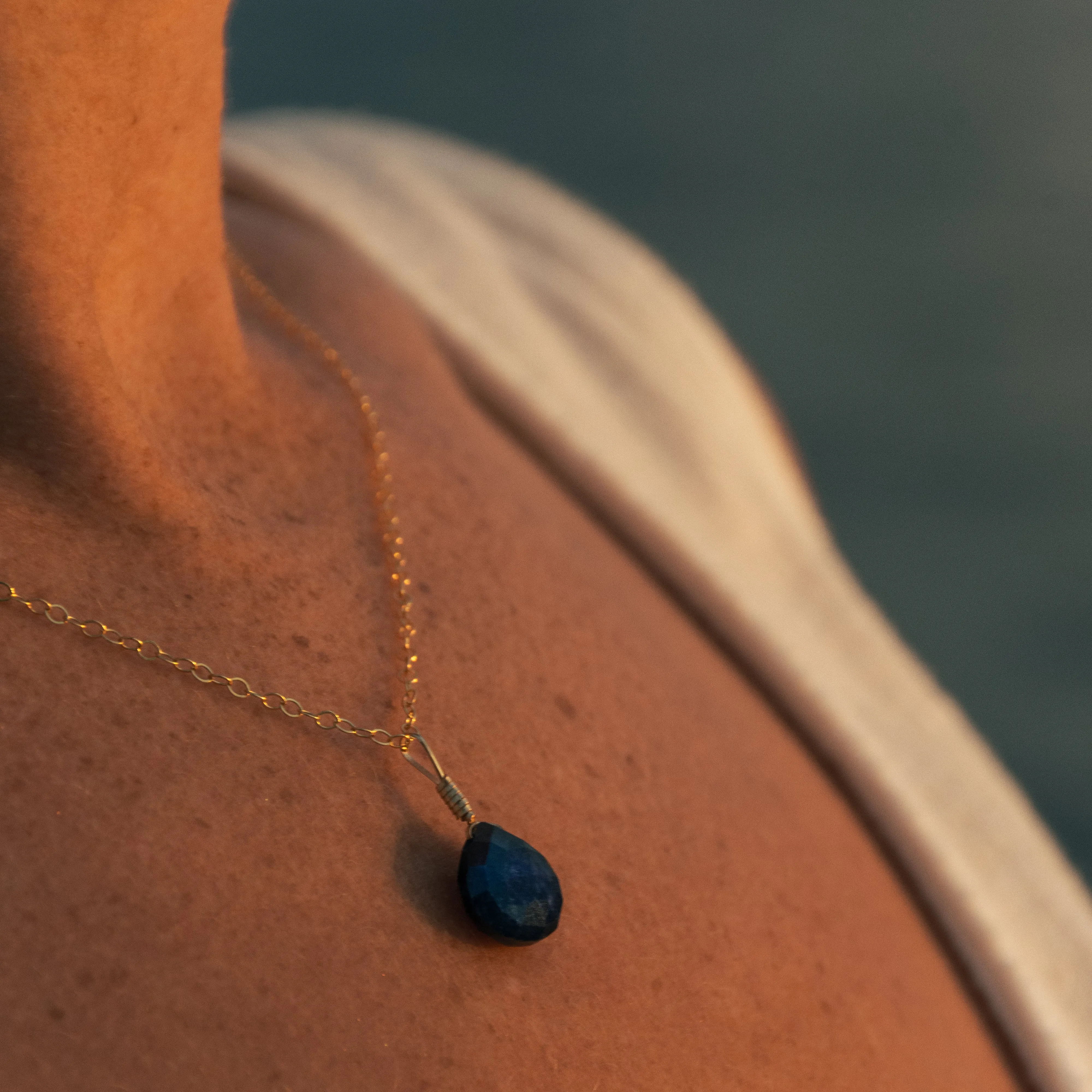 Sapphire Simple Necklace