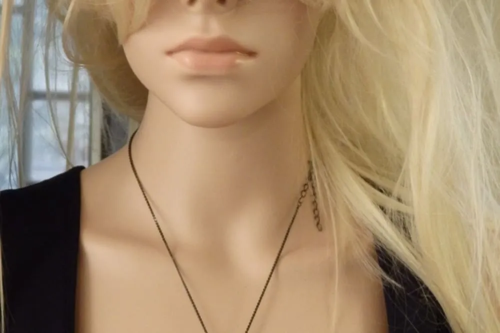 Seashell pendant necklace.