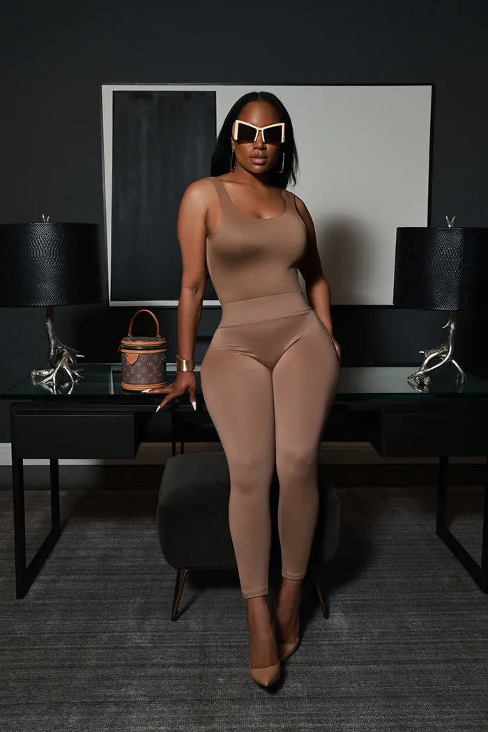 Second Skin Sculpting High Rise Leggings - Latte