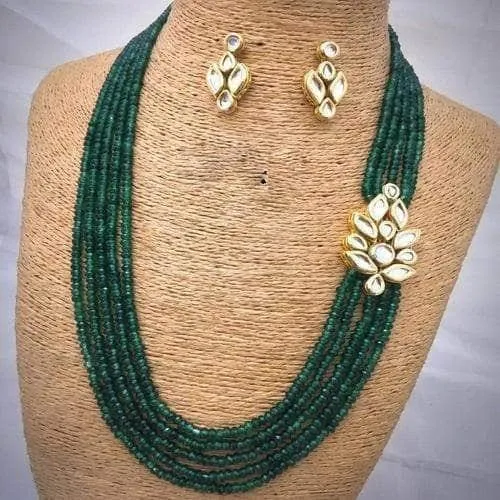 Side Small Kundan Patch Necklace
