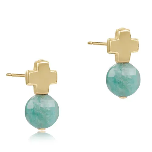Signature Cross Gold Stud - Gold