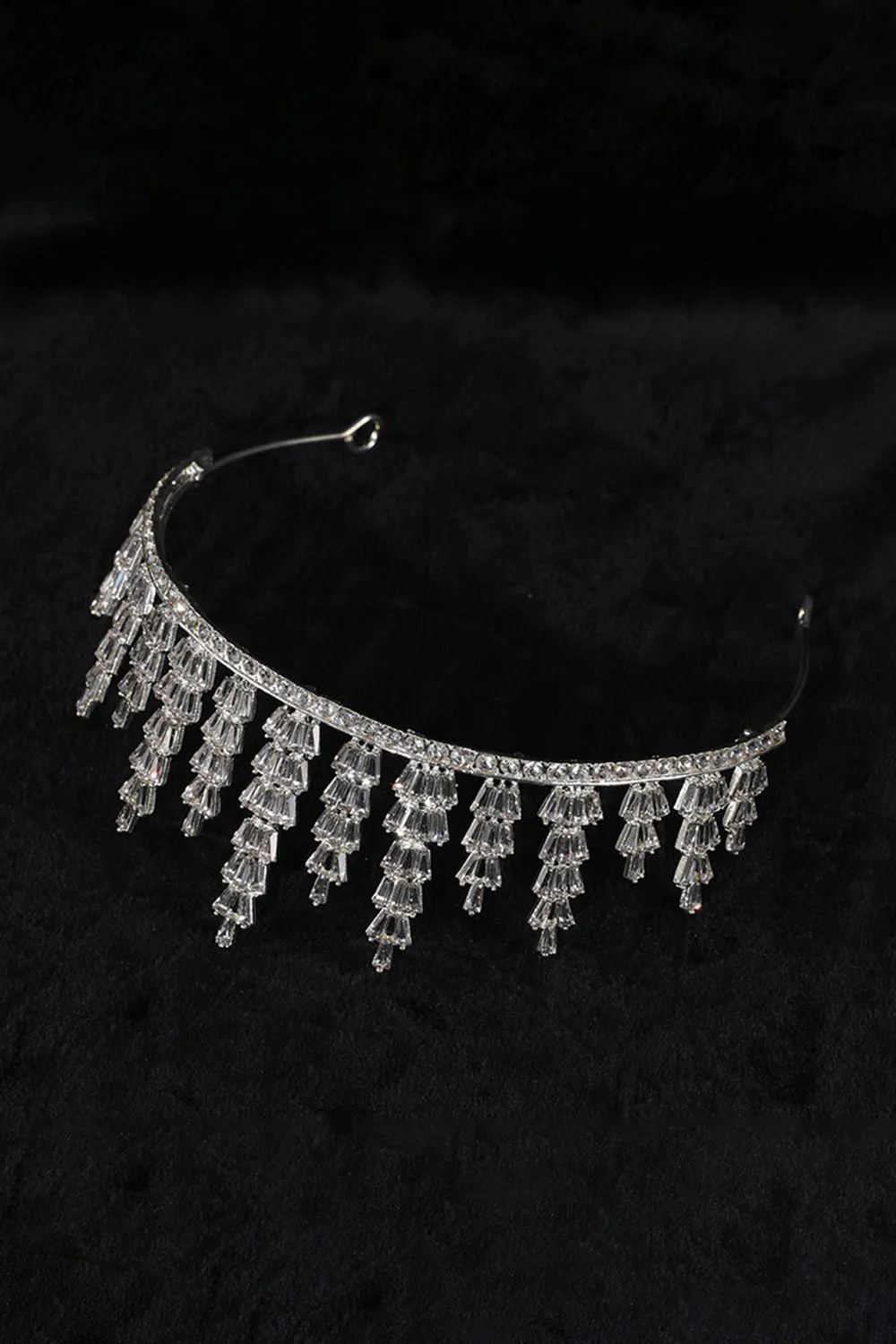 Silver Crystal Tiara For Women