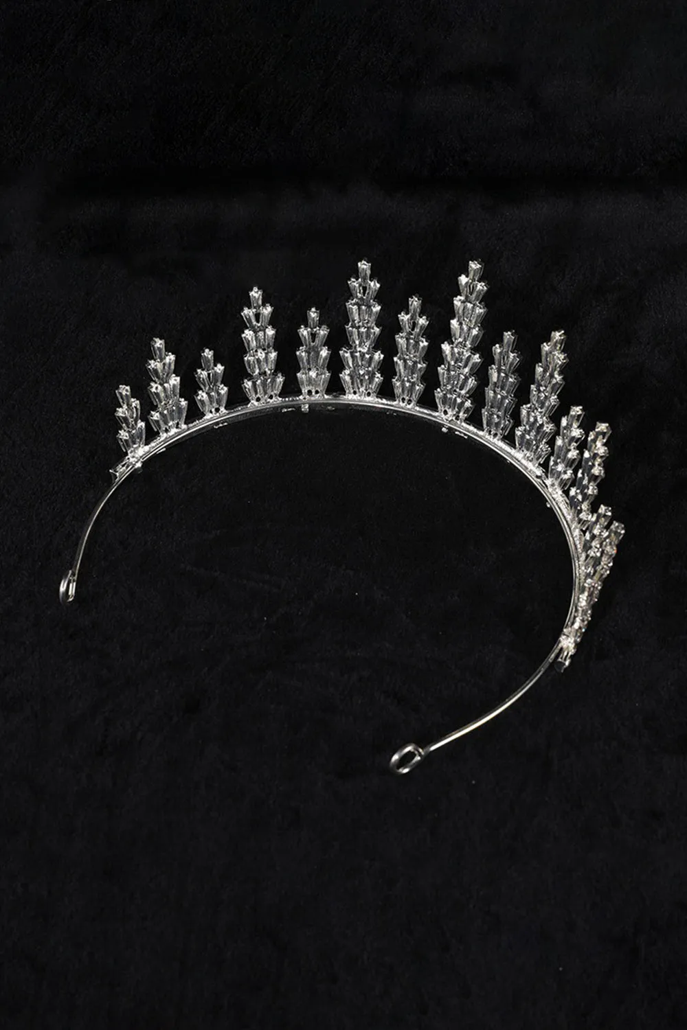 Silver Crystal Tiara For Women