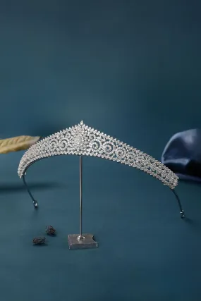 Silver Eternal Zircon Tiara