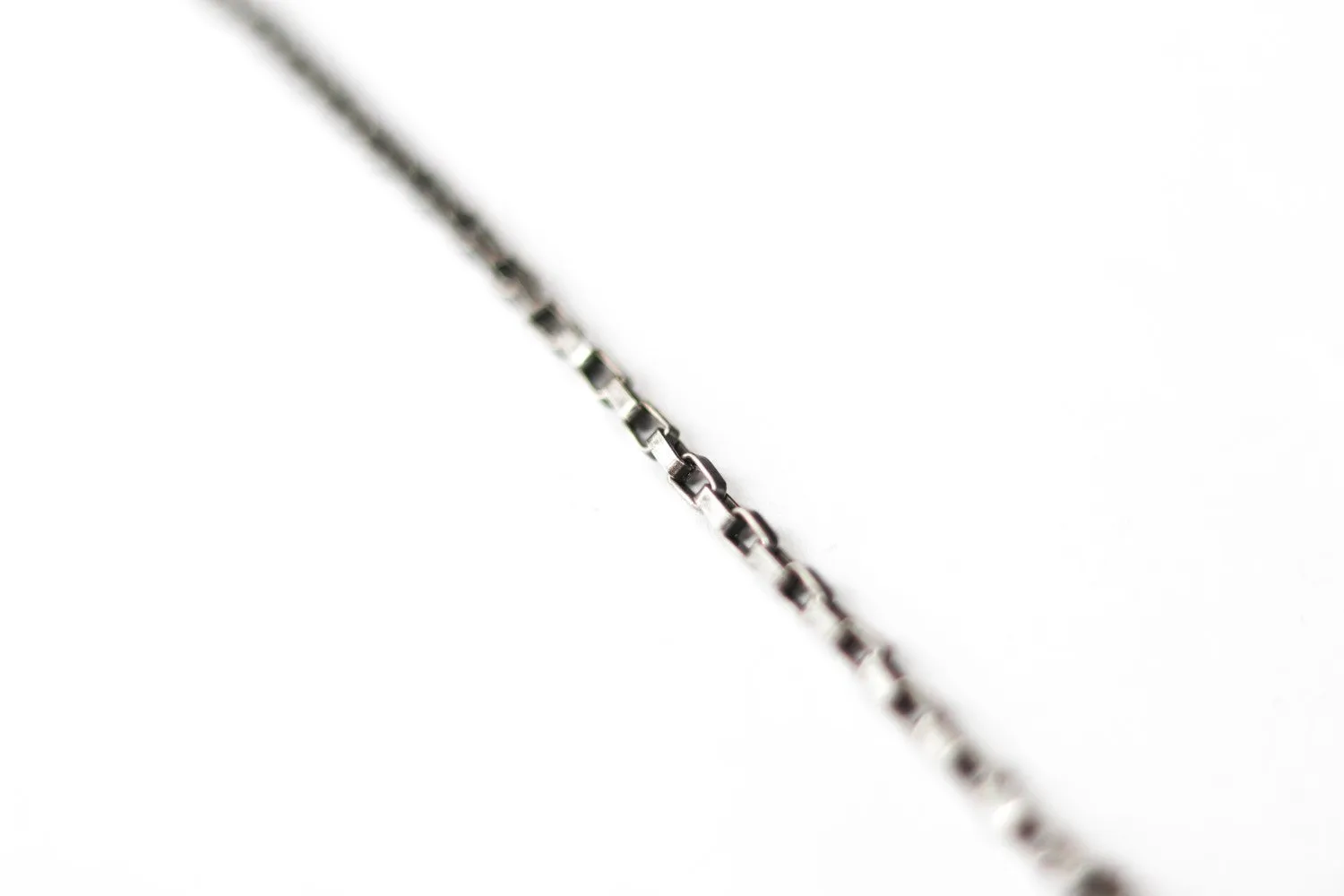 Silver links chain necklace for men, men's necklace, elongated cable chain, gift for him, minimalist mens jewelry, for man, fathers day gift