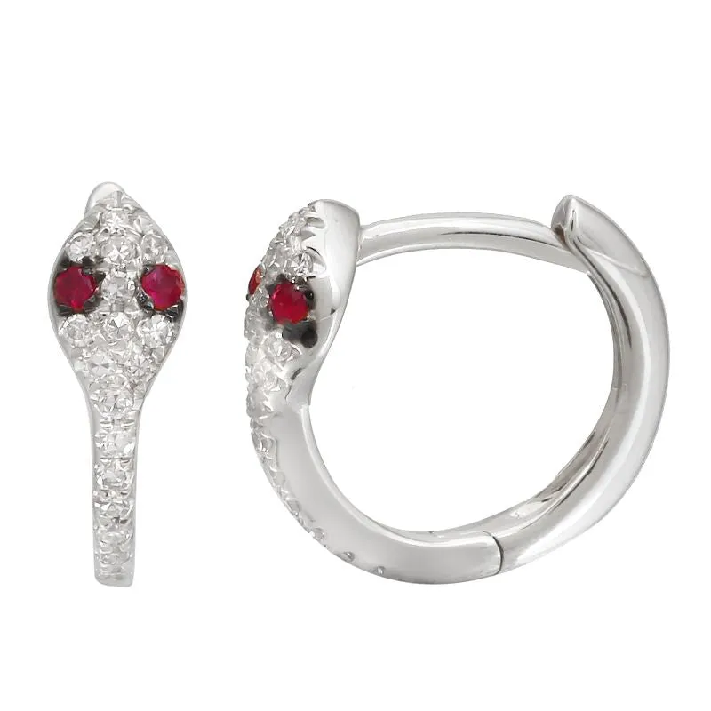 Snake Cuff Hoop Earrings