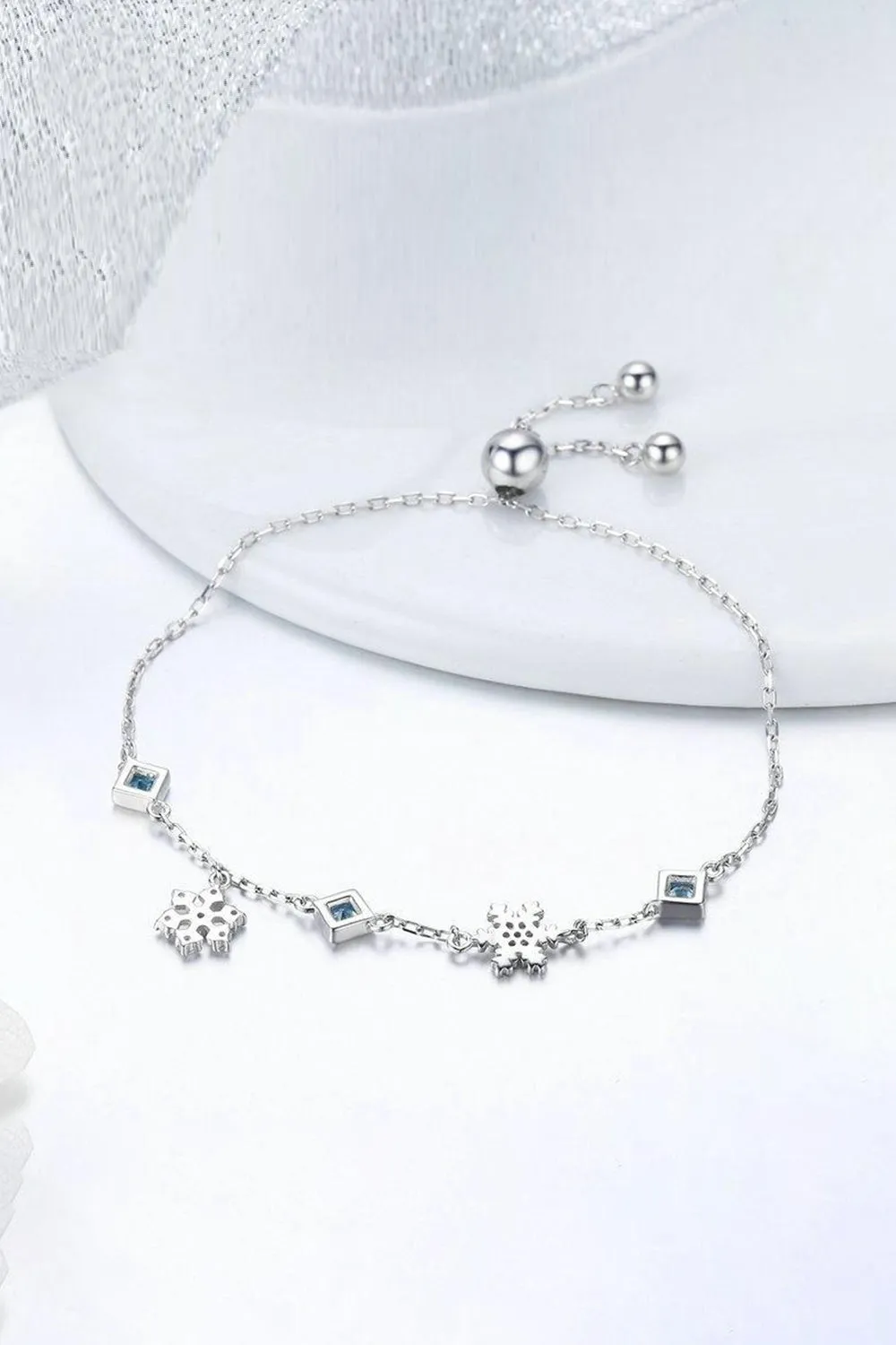 Snowflower Bolo Bracelet Bridesmaid Gift